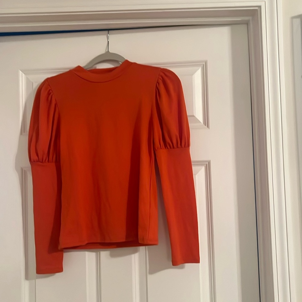 Bubble Sleeved Casual Top